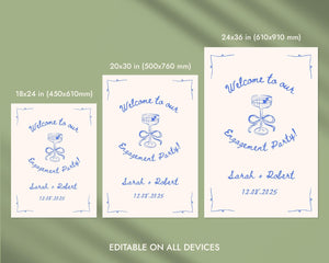 BeyzaLab Vintage Engagement Party Sign