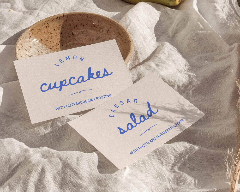 Instant Download - Canva Template Vintage Food Label Card Template