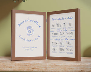 BeyzaLab Vintage Instax Guest Book Sign Template