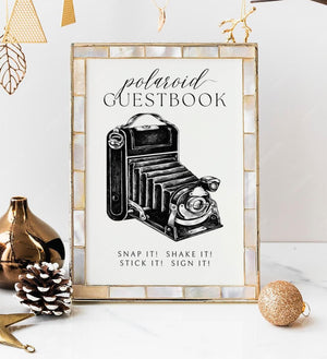 BeyzaLab Vintage Polaroid Guest Book Sign