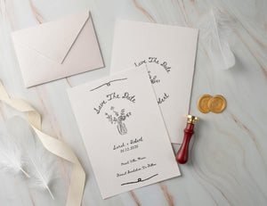 BeyzaLab Vintage Save The Date Cards Template