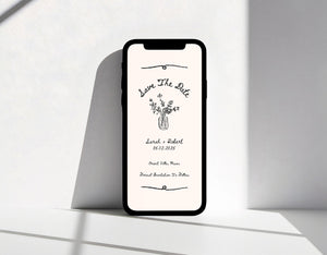 BeyzaLab Vintage Save The Date Cards Template