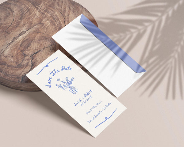BeyzaLab Vintage Save The Date Evite