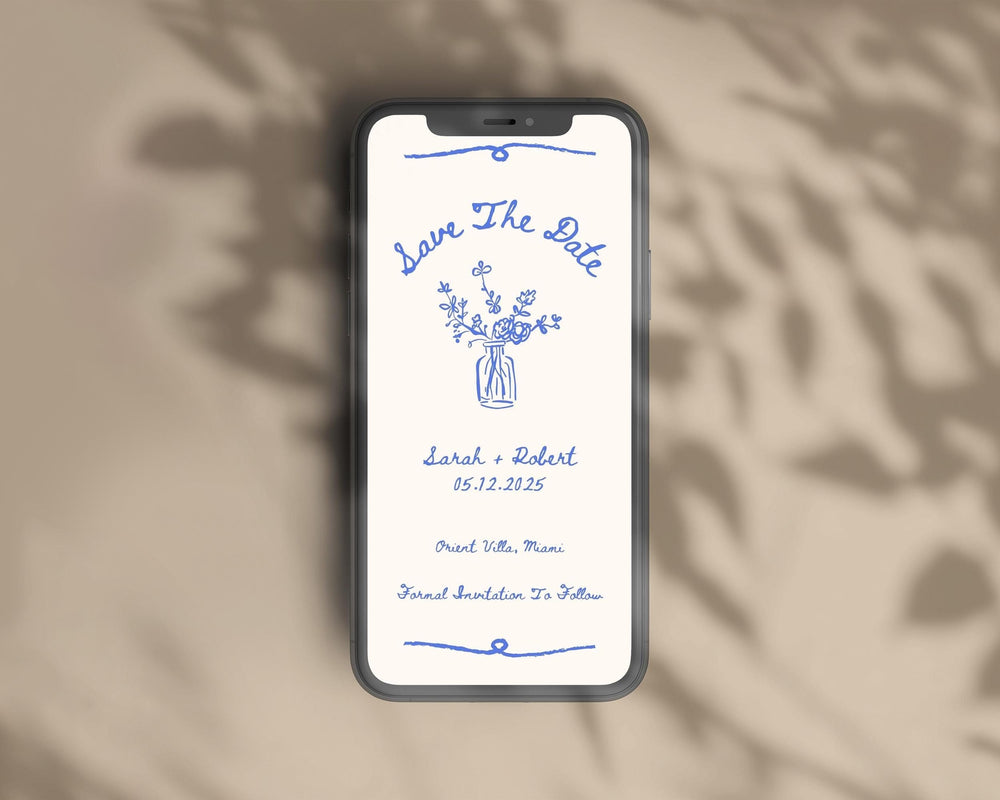 BeyzaLab Vintage Save The Date Evite