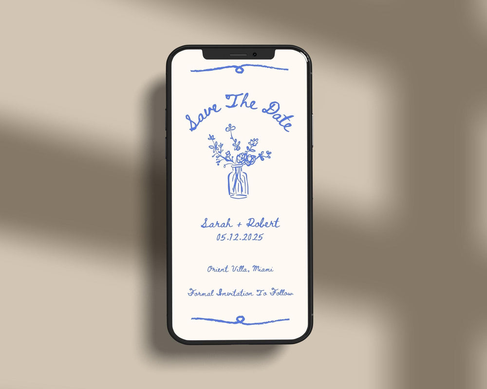 BeyzaLab Vintage Save The Date Evite