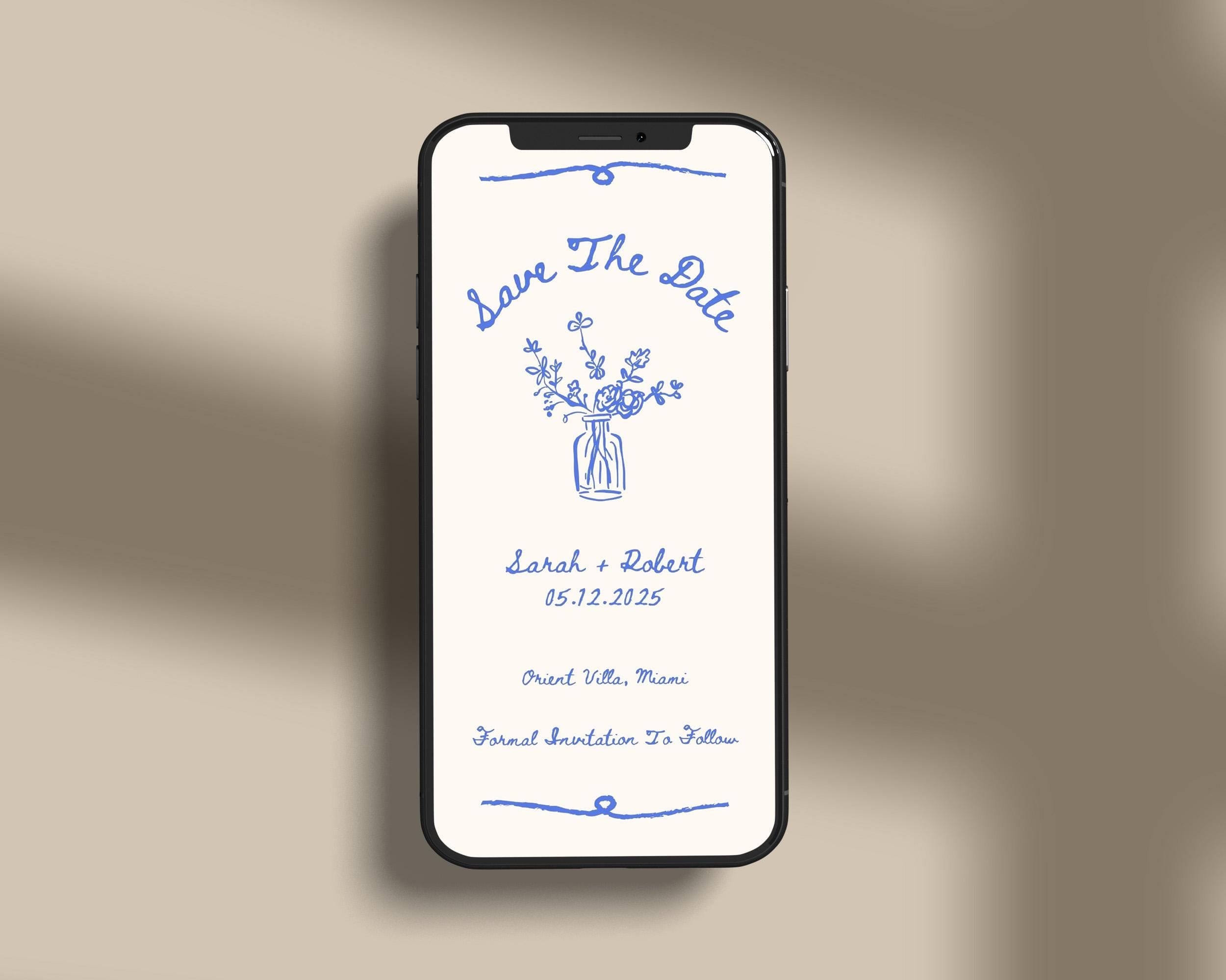 BeyzaLab Vintage Save The Date Evite