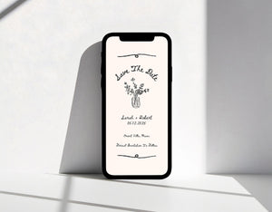BeyzaLab Vintage Save The Date Evite Template