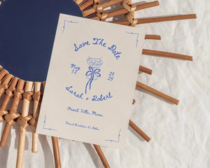 Instant Download - Canva Template Vintage Save The Date Invite Template