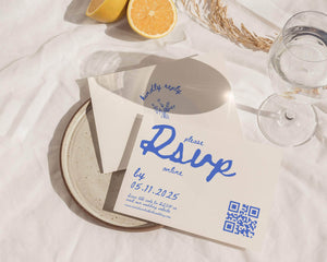 Instant Download - Canva Template Vintage Wedding Invitation Suite Template