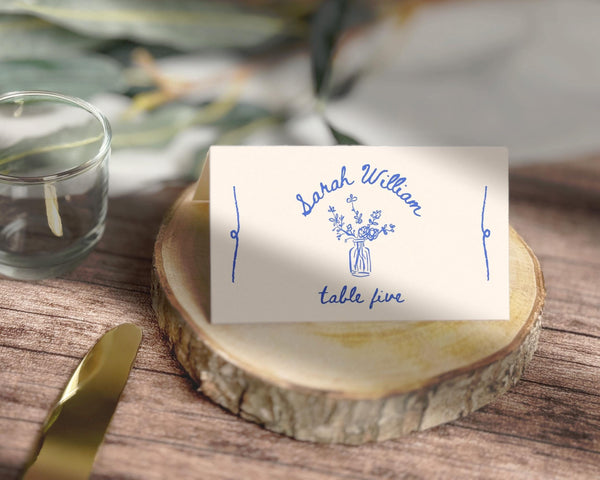 BeyzaLab Vintage Wedding Place Cards