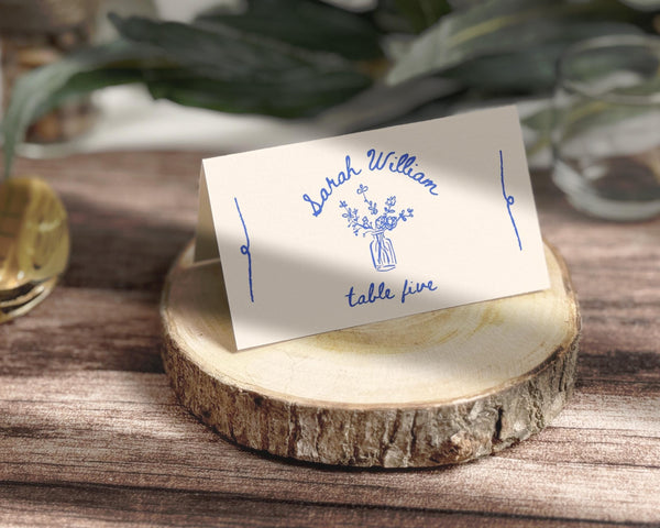 BeyzaLab Vintage Wedding Place Cards
