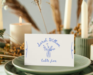 BeyzaLab Vintage Wedding Place Cards