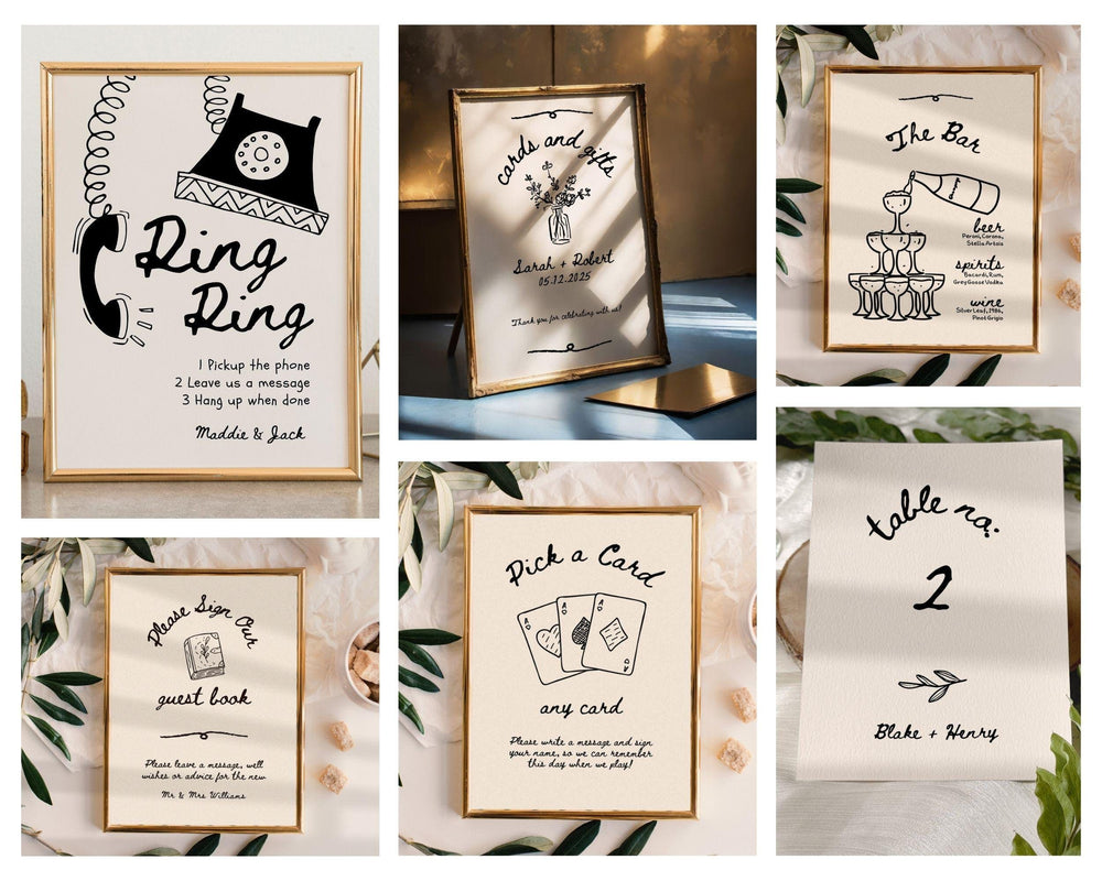 BeyzaLab Vintage Wedding Template Bundle