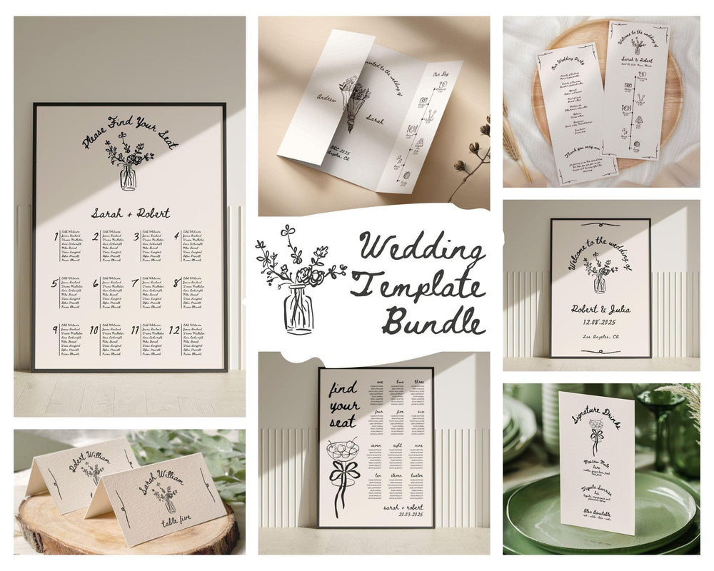 BeyzaLab Vintage Wedding Template Bundle