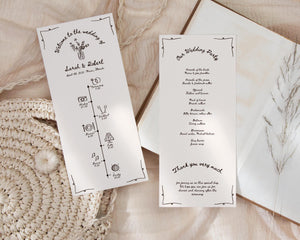 BeyzaLab Vintage Wedding Timeline Template