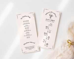 BeyzaLab Vintage Wedding Timeline Template