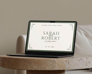 BeyzaLab - Canva Template Vintage Wedding Website Template