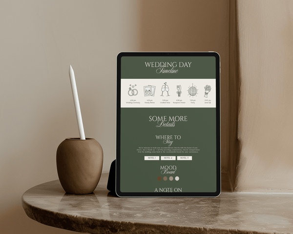 BeyzaLab - Canva Template Vintage Wedding Website Template
