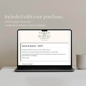 Instant Download - Canva Template Vintage Wedding Website Template