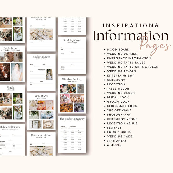Goodnotes & Canva Template Wedding Planner Bundle