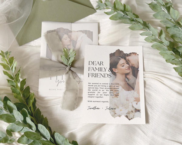 BeyzaLab Wedding Thank You Cards With Photo