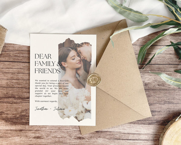 BeyzaLab Wedding Thank You Cards With Photo