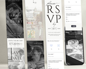 BeyzaLab - Canva Template Wedding Web Invitation with RSVP