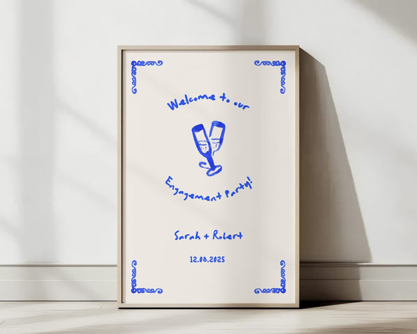 BeyzaLab Whimsical Engagement Party Sign