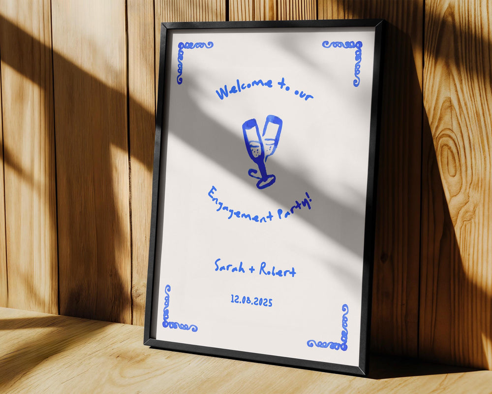 BeyzaLab Whimsical Engagement Party Sign