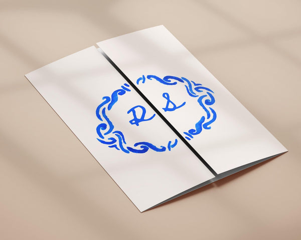 BeyzaLab Whimsical Gatefold Wedding Invitation