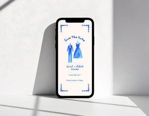 BeyzaLab Whimsical Save The Date Invite