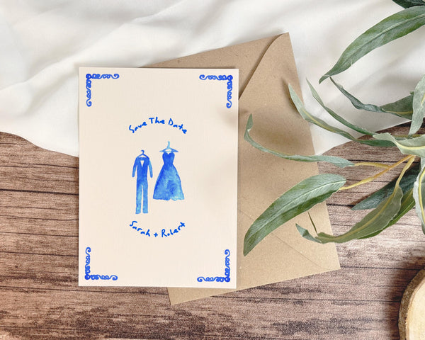 BeyzaLab Whimsical Save The Date Invite