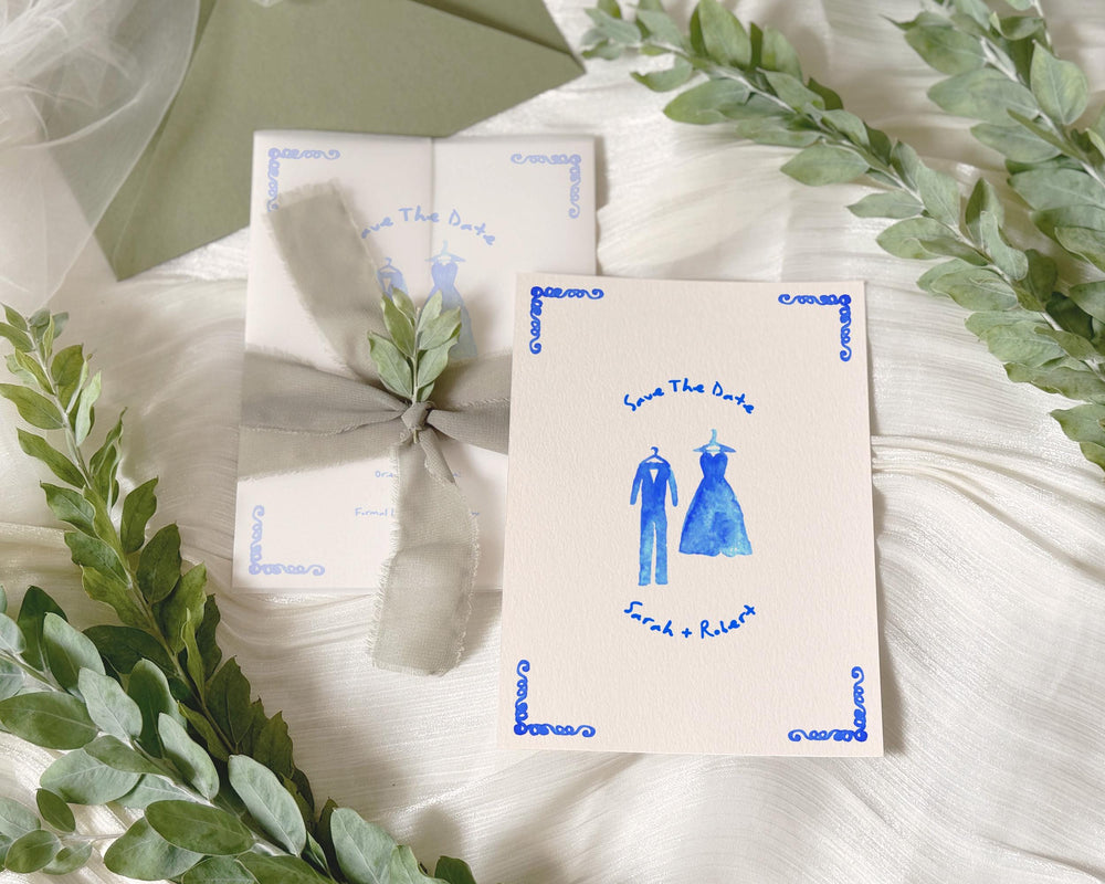 BeyzaLab Whimsical Save The Date Invite