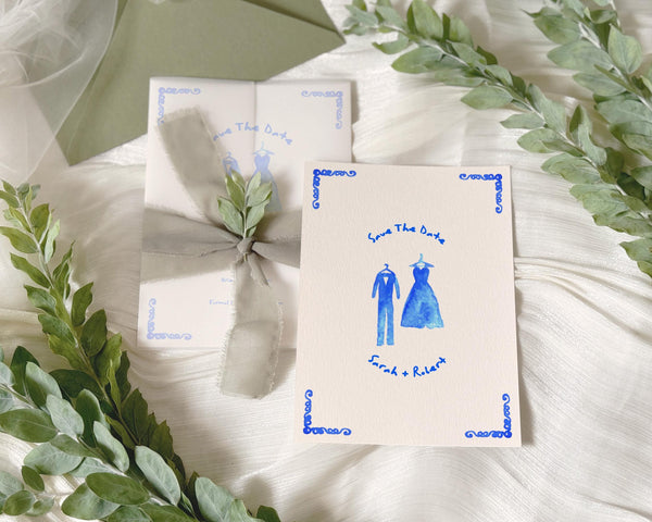 BeyzaLab Whimsical Save The Date Invite