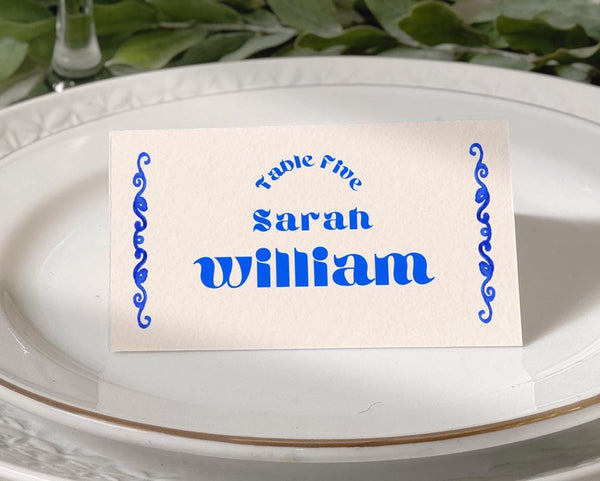 BeyzaLab Whimsical Wedding Place Cards