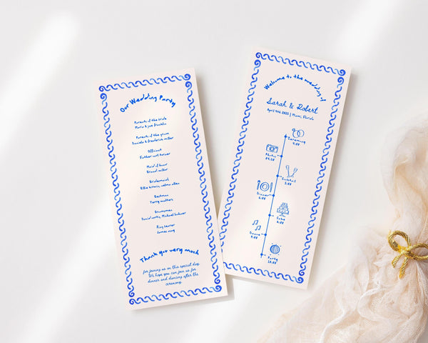 BeyzaLab Whimsical Wedding Program