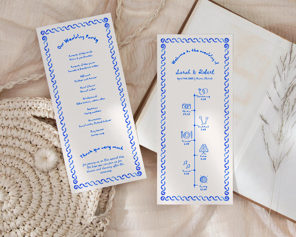 BeyzaLab Whimsical Wedding Program