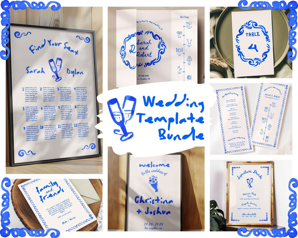 BeyzaLab Whimsical Wedding Template Bundle