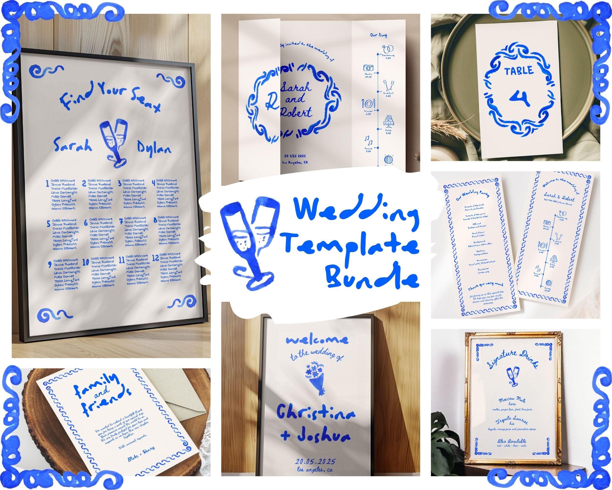 BeyzaLab Whimsical Wedding Template Bundle
