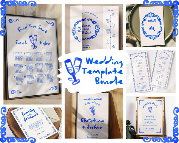 BeyzaLab Whimsical Wedding Template Bundle