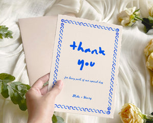 BeyzaLab Whimsical Wedding Thank You Cards