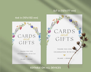 BeyzaLab Wildflower Cards and Gifts Sign