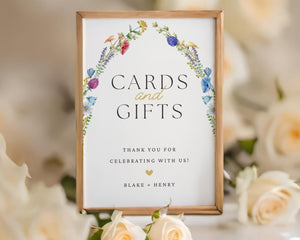 BeyzaLab Wildflower Cards and Gifts Sign