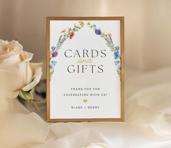 BeyzaLab Wildflower Cards and Gifts Sign