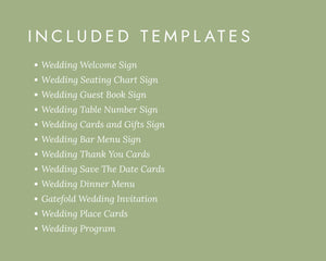 BeyzaLab Wildflower Wedding Template Bundle