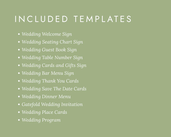 BeyzaLab Wildflower Wedding Template Bundle