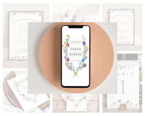 BeyzaLab Wildflower Wedding Template Bundle